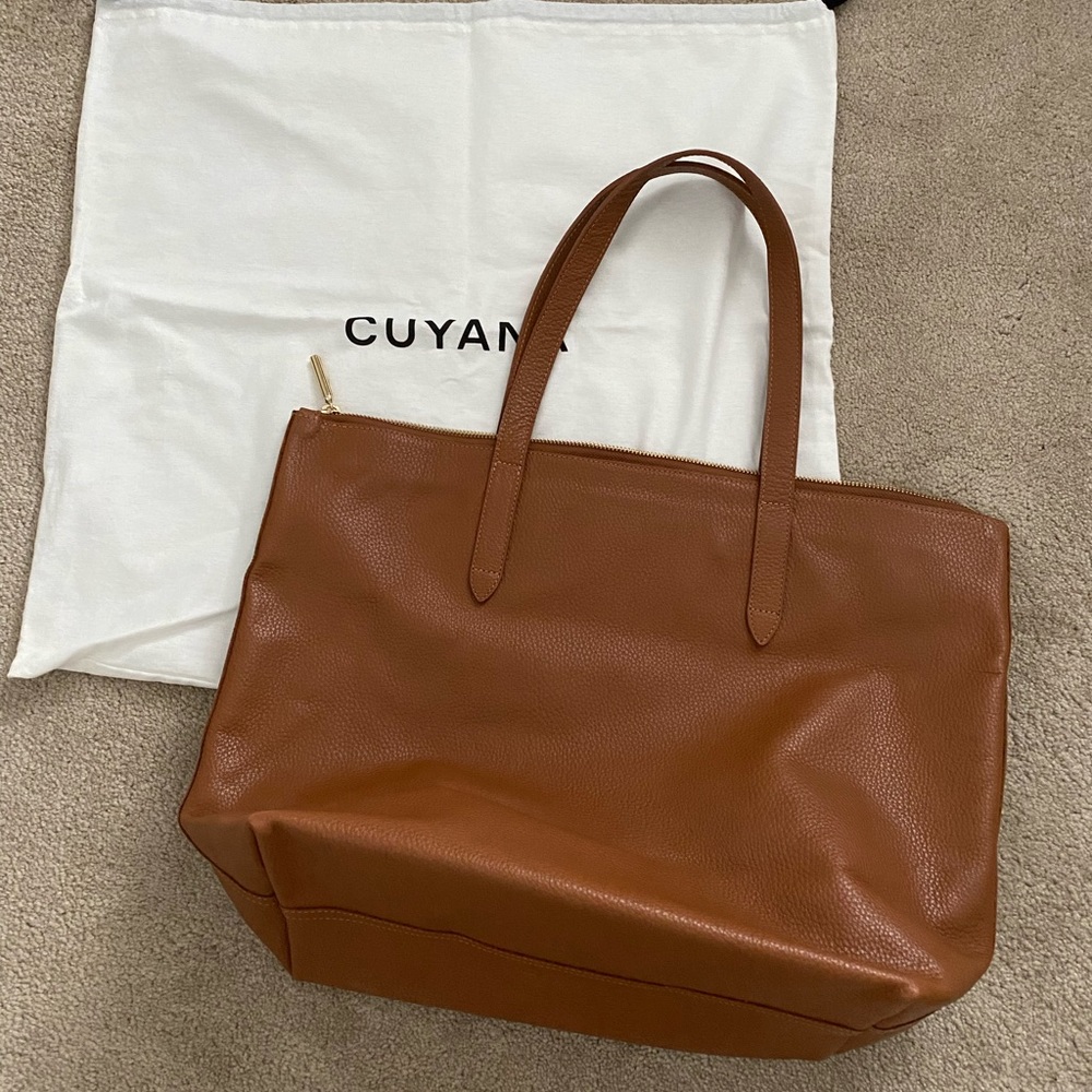 Cuyana Classic Zip Leather Tote New